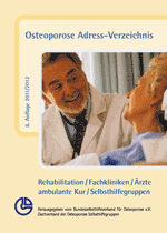  Adressverzeichnis Osteoporose 8. Auflage 2011/2012